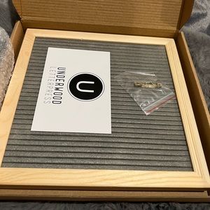 Underwood Letterpress Felt Letterboard NWT